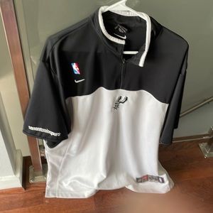 Spurs short sleeve dri-fit XXL black and white staff shirt